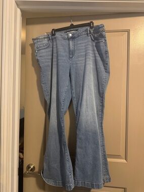 Karl Lagerfeld Light Blue Flare Jeans